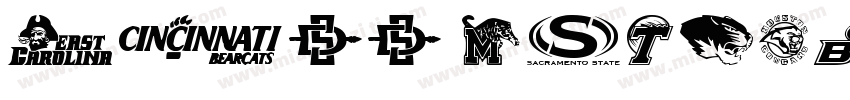 NCAA Southern Miss 1字体转换
